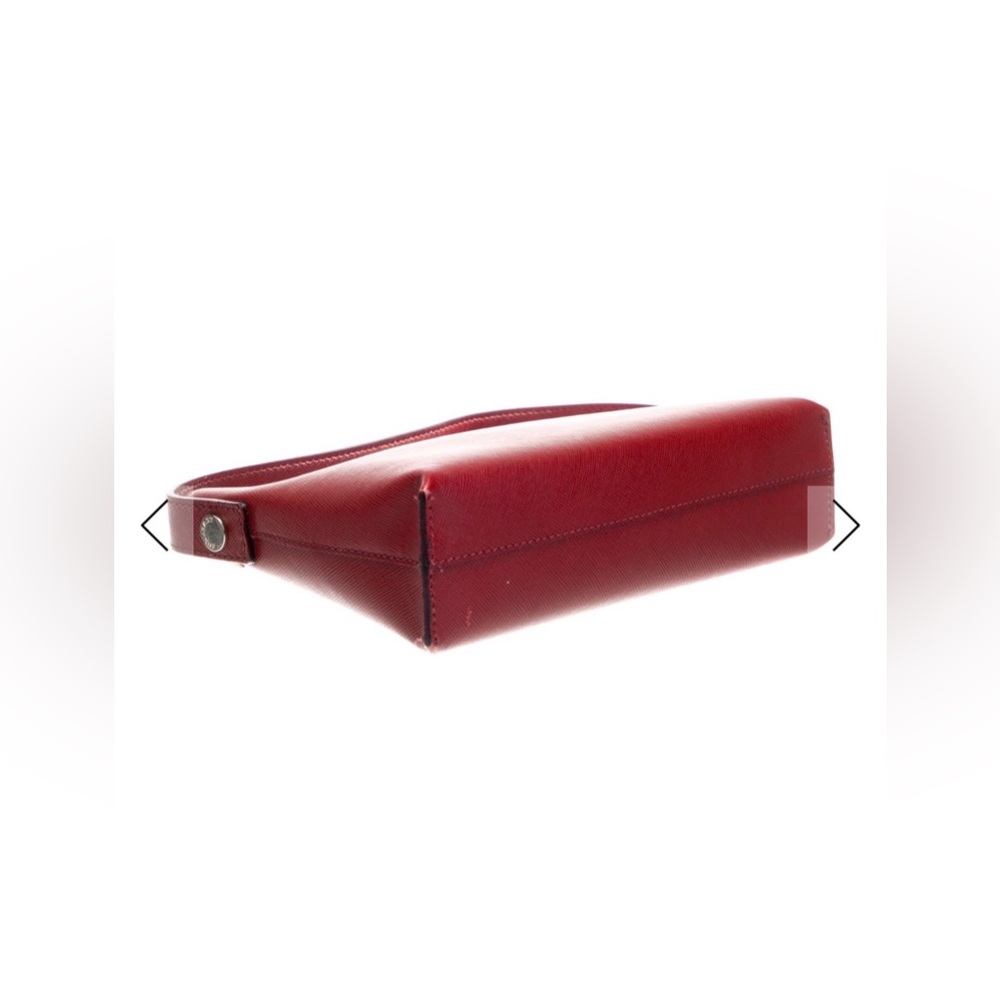 Burberry Deep Red Burgundy Ox Blood Leather Top Handle Shoulder Bag - Picture 3 of 6